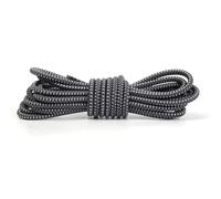 LfearTesa Round Shoe Laces Elastic No Tie Shoelaces Plastic Lock Sports Shoes Accessories Shoe Lace Rubber band,Dark Grey,100cm
