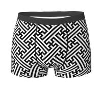 LfearTesa Sayagata Traditional Chinese Pattern Abstract Backgroundss,Underwear Men's Boxer Briefs Soft Polyester Underpants Personalised Mens Boxers Shorts,As Shown,M