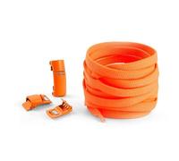 LfearTesa Shoelaces without ties Colorful Elastic Laces Sneakers No Tie Shoe Flat Shoelace,Orange,One size