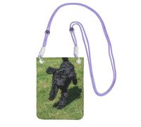 LfearTesa Small Crossbody Purse Cell Phone Wallet Purses Should Bag Crossbody Bag,Black Standard Poodle,Purple