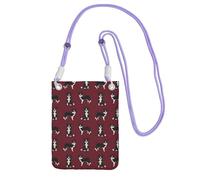 LfearTesa Small Crossbody Purse Cell Phone Wallet Purses Should Bag Crossbody Bag,Border Collie Dog Breed Pet Lovers Sewing Projects Ruby,Purple