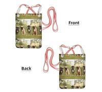 LfearTesa Small Crossbody Purse Cell Phone Wallet Purses Should Bag Crossbody Bag,Boxer Dogs Puppies Pets Family Dogs,Pink