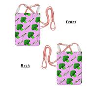 LfearTesa Small Crossbody Purse Cell Phone Wallet Purses Should Bag Crossbody Bag,Broccoli Vegan Green Pink,Pink