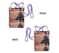 LfearTesa Small Crossbody Purse Cell Phone Wallet Purses Should Bag Crossbody Bag,Cane Corso Big Black Dogs Pets,Purple