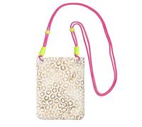 LfearTesa Small Crossbody Purse Cell Phone Wallet Purses Should Bag Crossbody Bag,Elegant Gold White Leopard Cheetah,Fuchusia