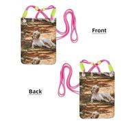 LfearTesa Small Crossbody Purse Cell Phone Wallet Purses Should Bag Crossbody Bag,English Setter Autumn Pets Dogs English,Fuchusia