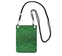 LfearTesa Small Crossbody Purse Cell Phone Wallet Purses Should Bag Crossbody Bag,Green Sequin Sparkle,Black