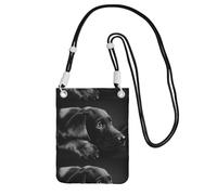 LfearTesa Small Crossbody Purse Cell Phone Wallet Purses Should Bag Crossbody Bag,Lovely Black Labrador Dog,Black