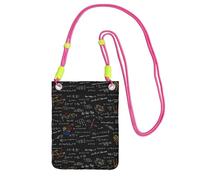 LfearTesa Small Crossbody Purse Cell Phone Wallet Purses Should Bag Crossbody Bag,Math Equation Math Formulas,Fuchusia