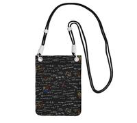 LfearTesa Small Crossbody Purse Cell Phone Wallet Purses Should Bag Crossbody Bag,Math Equation Math Formulas,Black