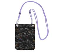 LfearTesa Small Crossbody Purse Cell Phone Wallet Purses Should Bag Crossbody Bag,Math Equation Math Formulas,Purple