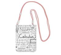 LfearTesa Small Crossbody Purse Cell Phone Wallet Purses Should Bag Crossbody Bag,Math Geometry Geek Calculus,Pink