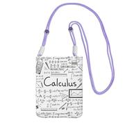 LfearTesa Small Crossbody Purse Cell Phone Wallet Purses Should Bag Crossbody Bag,Math Geometry Geek Calculus,Purple