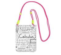 LfearTesa Small Crossbody Purse Cell Phone Wallet Purses Should Bag Crossbody Bag,Math Geometry Geek Calculus,Fuchusia