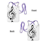 LfearTesa Small Crossbody Purse Cell Phone Wallet Purses Should Bag Crossbody Bag,Music Symbol Printed,Purple