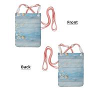 LfearTesa Small Crossbody Purse Cell Phone Wallet Purses Should Bag Crossbody Bag,Nautical Vintage Board Starfish,Pink