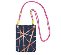 LfearTesa Small Crossbody Purse Cell Phone Wallet Purses Should Bag Crossbody Bag,Navy And Copper Luxe,Fuchusia