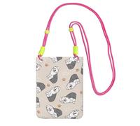 LfearTesa Small Crossbody Purse Cell Phone Wallet Purses Should Bag Crossbody Bag,Old English Sheepdog,Fuchusia