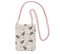 LfearTesa Small Crossbody Purse Cell Phone Wallet Purses Should Bag Crossbody Bag,Old English Sheepdog,Pink