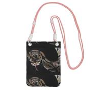 LfearTesa Small Crossbody Purse Cell Phone Wallet Purses Should Bag Crossbody Bag,Python Snake,Pink