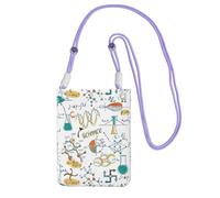 LfearTesa Small Crossbody Purse Cell Phone Wallet Purses Should Bag Crossbody Bag,Science Lab Education Biology Chemistry,Purple