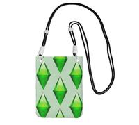 LfearTesa Small Crossbody Purse Cell Phone Wallet Purses Should Bag Crossbody Bag,The Sims Plumbob,Black