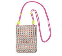 LfearTesa Small Crossbody Purse Cell Phone Wallet Purses Should Bag Crossbody Bag,Vintage Doxie Sausage Dogs Dachshund Pattern Girls,Fuchusia