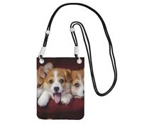 LfearTesa Small Crossbody Purse Cell Phone Wallet Purses Should Bag Crossbody Bag,Welsh Corgi Dog,Black