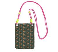 LfearTesa Small Crossbody Purse Cell Phone Wallet Purses Should Bag Crossbody Bag,Welsh Terrier,Fuchusia