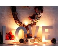 LFEEY 10x8ft Vinyl Backdrop Photography Background Happy Valentine's Day Romantic Room Interior Decoration Background Words Love Wicker Heart Candle Lovers Girls Portrait Photo Studio