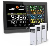 LFF Weather Station, Indoor Outdoor Weather Station Wireless with 3 Sensors