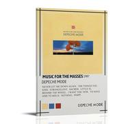 LFFHUU Depeche Mode Music For The Masses Canvas Wall Art Home Posters Are Suitable for Bedroom Dining Room And Living Room Beautiful Artwork Is A Great Gift for FriendsFrame-style08x12inch(20x30cm)