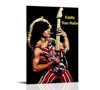 LFFHUU Edward Van Halen Canvas Wall Art Home Posters Are Suitable for Bedroom Dining Room And Living Room Beautiful Artwork Is A Great Gift for FriendsFrame-style20x30inch(50x75cm)