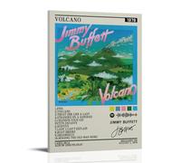 LFFHUU Jimmy Buffett Volcano Canvas Wall Art Home Posters Are Suitable for Bedroom Dining Room And Living Room Beautiful Artwork Is A Great Gift for FriendsFrame-style12x18inch(30x45cm)