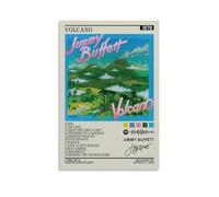 LFFHUU Jimmy Buffett Volcano Canvas Wall Art Home Posters Are Suitable for Bedroom Dining Room And Living Room Beautiful Artwork Is A Great Gift for FriendsUnframe-style08x12inch(20x30cm)