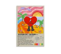 LFFHUU Un Verano Sin Ti by Bad Bunny Canvas Wall Art Home Posters Are Suitable for Bedroom Dining Room And Living Room Beautiful Artwork Is A Great Gift for FriendsUnframe-style16x24inch(40x60cm)