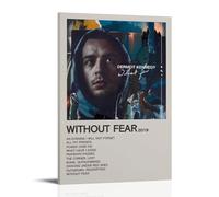 LFFHUU Without Fear Dermot Kennedy Canvas Wall Art Home Posters Are Suitable for Bedroom Dining Room And Living Room Beautiful Artwork Is A Great Gift for FriendsFrame-style08x12inch(20x30cm)