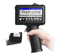 LFfwynog 4.3in Handheld Inkjet Printer, Handheld Printer Labeler Support More Than 40 Languages And Input Methods for Batch Number/Date/Barcode/Qr Code/Logo Etc,Machine+Cartridge