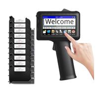 LFfwynog Handheld Inkjet Printer 4.3in, Handheld Printer Labeler Support More Than 40 Languages And Input Methods for Batch Number/Date/Barcode/Qr Code/Logo Etc,Machine+10inkcartridges