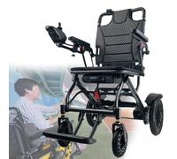 LFfwynog Mobility Aid Electric Wheelchair Folding Wheelchair Lightweight Electric Wheelchair 6 Ah Removable Batteries 360W Motor for Travel and Daily Use 10AH