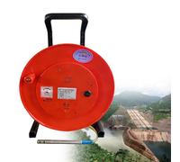 LFfwynog Water Level Meter & Water Depth Gauge 50-300m, Deep Well Borehole Water Level Measuring Tool with 15mm Slim Stainless Steel Probe, 9.8mm Steel Tape Reel 100M/328FT