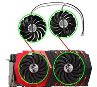 LFGOZSD 2Pcs/Set GPU Cooler,Video Fan,PLD10010S12HH For MSI GTX 1080 1070 1060 RX 480 580 570 470 GAMING PLD10010B12HH(PLD10010B12HH)