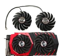 LFGOZSD 2Pcs/Set GPU Cooler,Video Fan,PLD10010S12HH For MSI GTX 1080 1070 1060 RX 480 580 570 470 GAMING PLD10010B12HH(PLD10010S12HH)