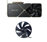 LFGOZSD Cooling Fan 115mm D4A31K04 AD4A31K05 RTX4090 GPU FAN For NVIDIA RTX 4090 Founders Edition Graphics Card Fans(Green)