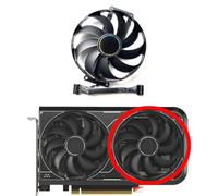 LFGOZSD For ASUS for GeForce RTX4060 4060ti DUAL V2 8GB GDDR6 Graphics Card Replacement Fan(Right fan)