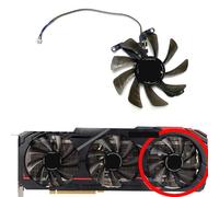 LFGOZSD For GAINWARD for GeForce RTX3060ti 3070 3070ti 3080 3080ti Wind Chaser OC Graphics Card Replacement Fan T129215SU(Right fan)