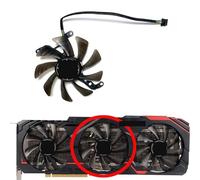 LFGOZSD For GAINWARD for GeForce RTX3060ti 3070 3070ti 3080 3080ti Wind Chaser OC Graphics Card Replacement Fan T129215SU(Middle fan)