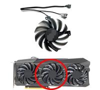 LFGOZSD For INNO3D for GeForce RTX3080ti 3090 for GAMING X3 Graphics Card Replacement Fan CF-12915S(Middle fan)