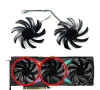 LFGOZSD For PNY for GeForce RTX4060ti 4070 4070ti 4070S 4070tiS VERTO Triple Fan OC Graphics Card Replacement(Middle left fan)