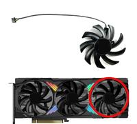 LFGOZSD For PNY for GeForce RTX4060ti 4070 4070ti 4070S 4070tiS VERTO Triple Fan OC Graphics Card Replacement(Right fan)